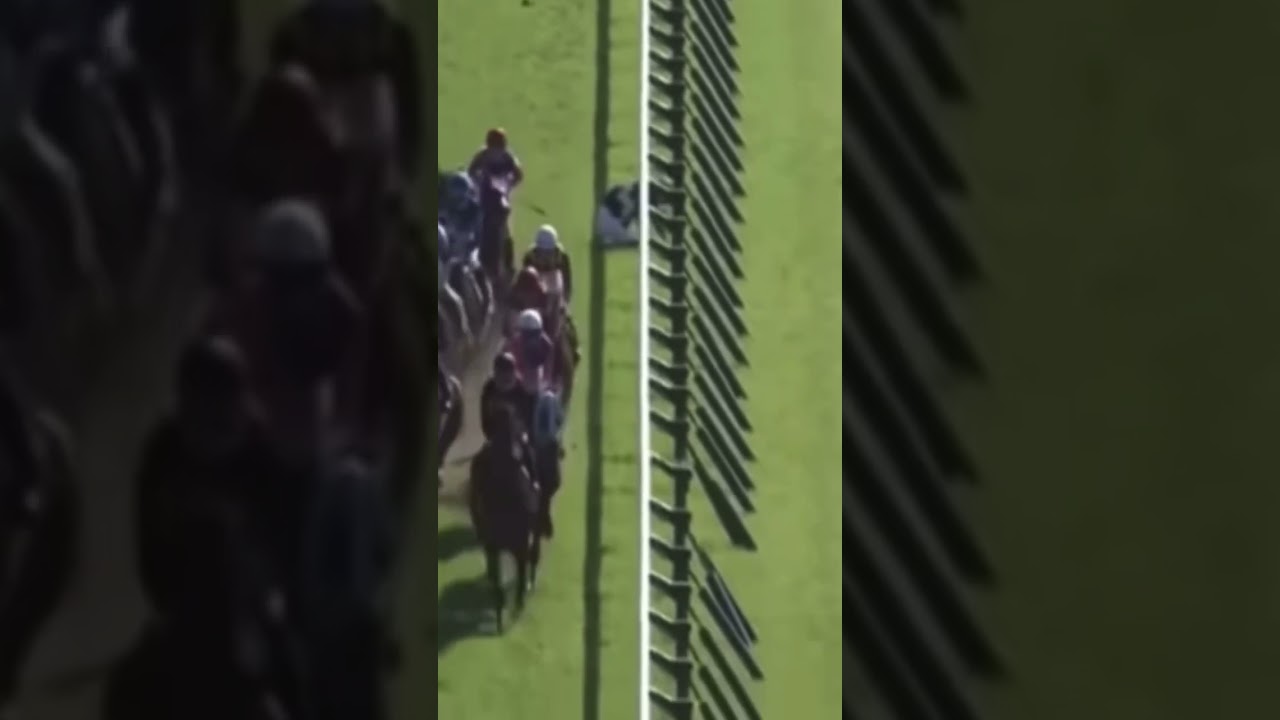 他の馬と柵に挟まれ落馬してしまう？