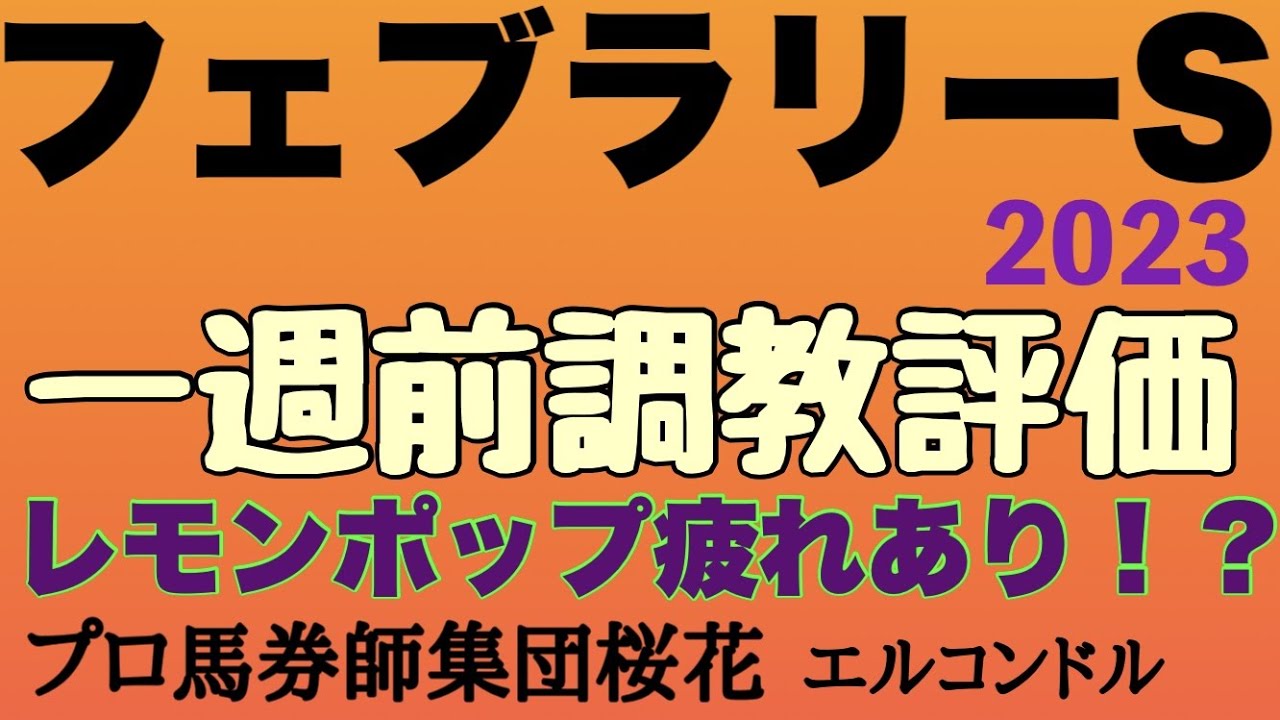 プロ馬券師集団桜花エルコンドル氏のフェブラリーステークス2023一週前調教評価！！今年は実績馬不在で実力差はない！一週前で最も状態のいい馬はいるか？！