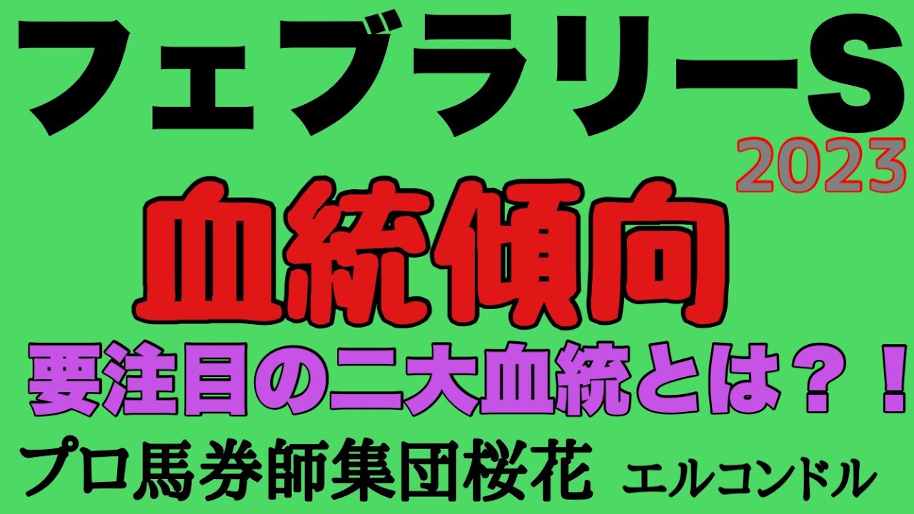 プロ馬券師集団桜花エルコンドル氏のフェブラリーステークス2023血統傾向！！フェブラリーステークス過去5年の好走馬の血統傾向から今年活躍しそうな血統馬をチョイス！
