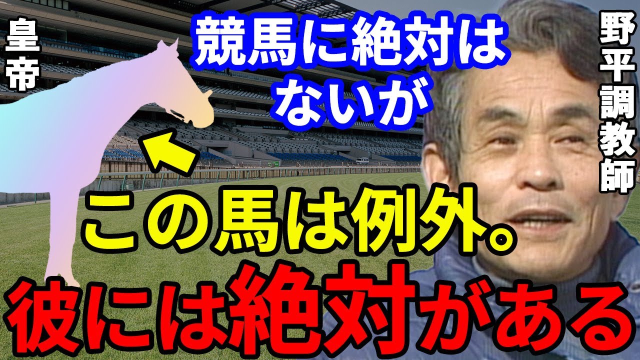 『この馬は普通の競走馬ではない』野平調教師に”競馬に絶対は無いと言うが彼には絶対がある”と言わしめた皇帝とは