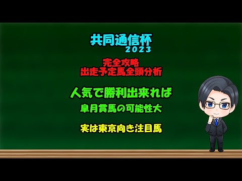 【共同通信杯全頭分析】このレースを人気で勝利なら・・・皐月賞馬の可能性もあり！！東京向きの馬の存在