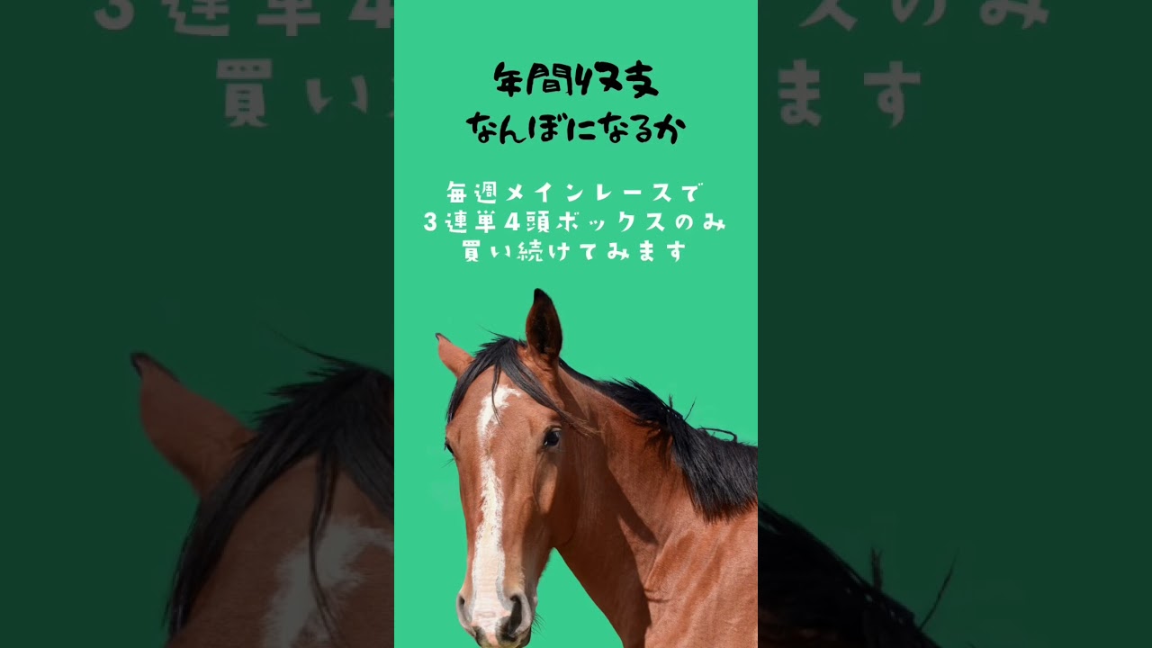穴馬と3連単4頭ボックスが好きだから。