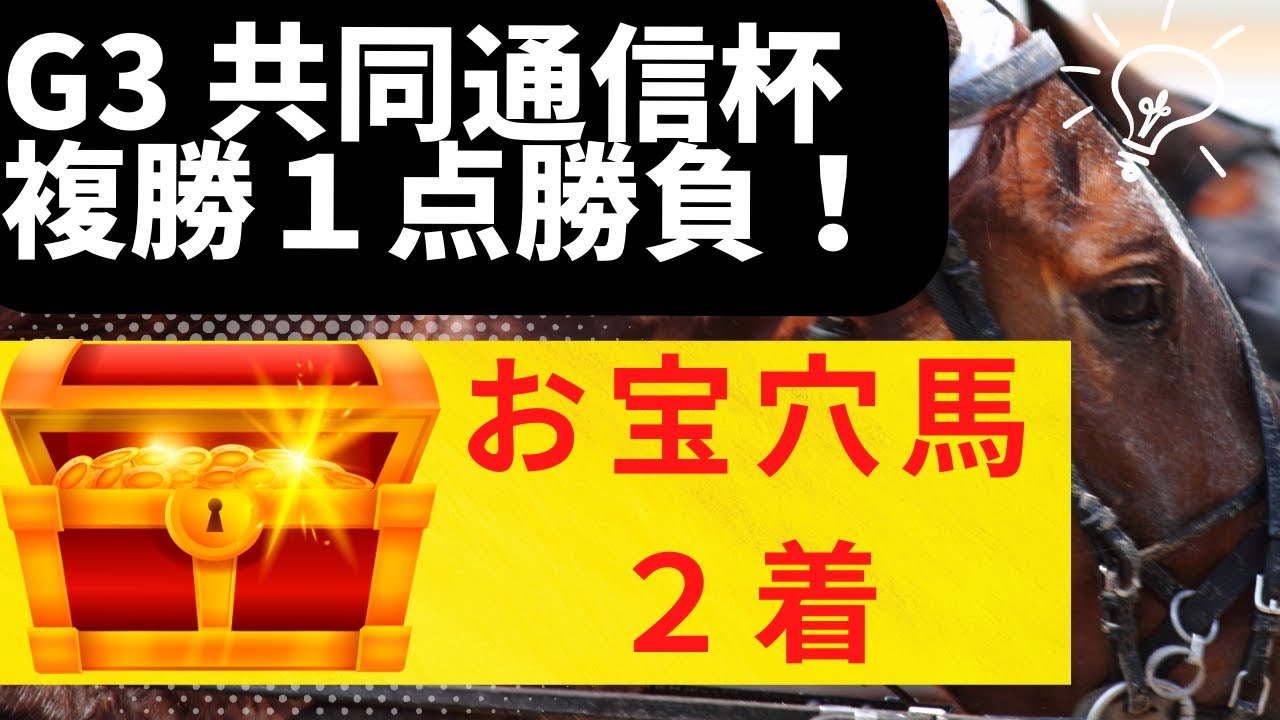【G3 共同通信杯 2023 予想】動画で良いところ：お宝穴馬🤩タッチウッド(5番人気)２着
