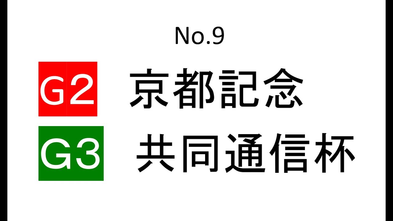 No9 京都記念・共同通信杯にサインはあるのか？