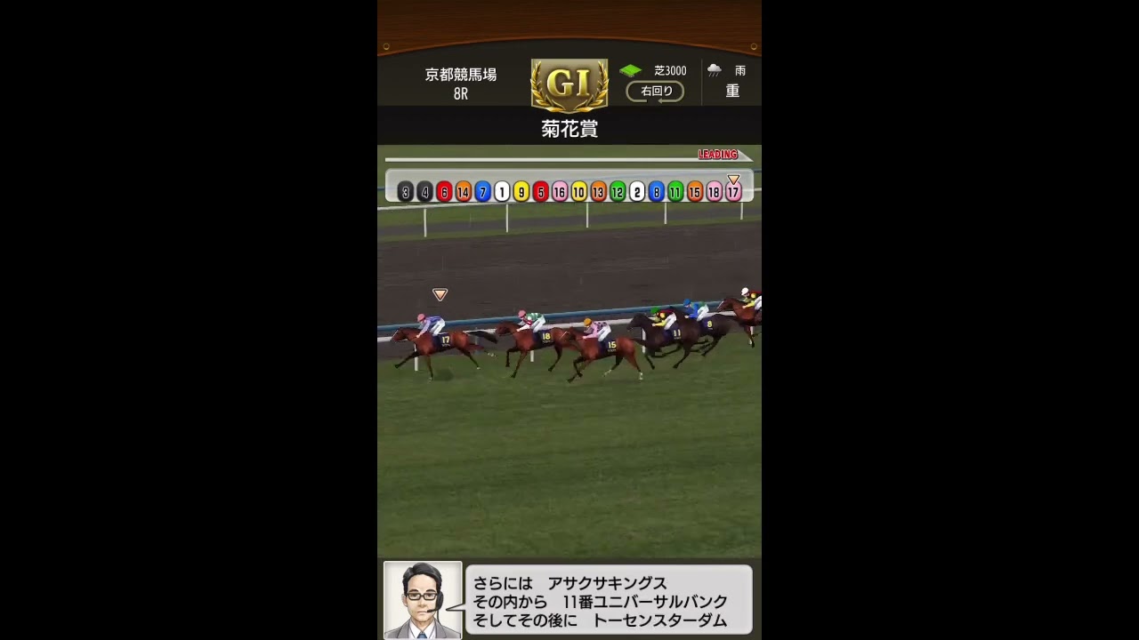 ダビマス　ニャンチュー　G III   菊花賞