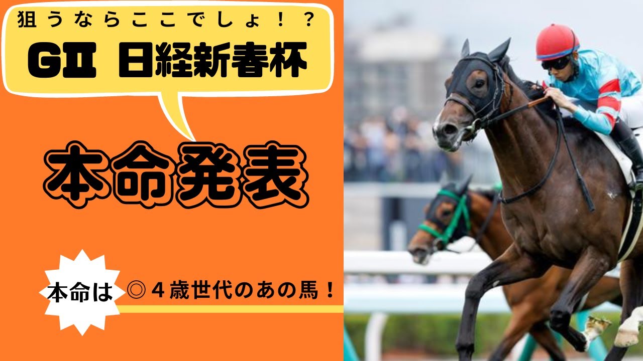 【競馬】予想してみた【日経新春杯】