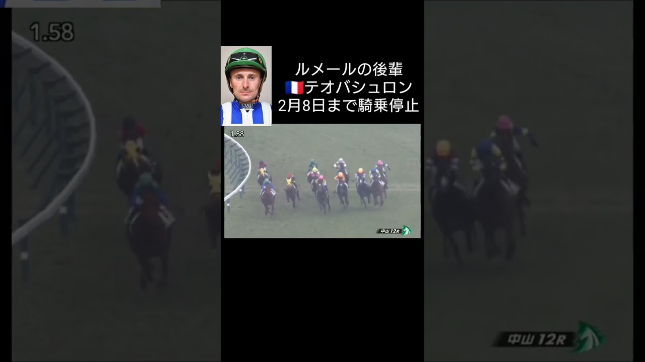 中山12R パトロールカメラ テオバシュロンが騎乗停止