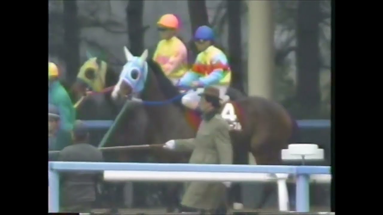 第２５回　４歳牝馬特別（桜花賞トライアル） （ＧⅡ）　イソノルーブル　松永幹夫　1991.3.17　　出走馬：ヤマノカサブランカ、ミスタイランド、テンザンハゴロモ他　　＃キャッスルリバー