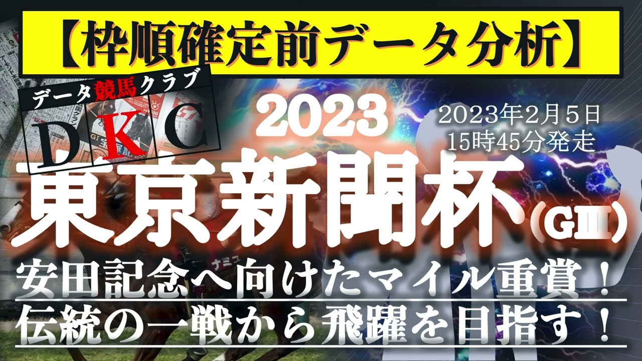 【東京新聞杯2023 枠順確定前データ分析&注目馬PICK UP】安田記念へ向けたマイル重賞！伝統の一戦から飛躍を目指す！