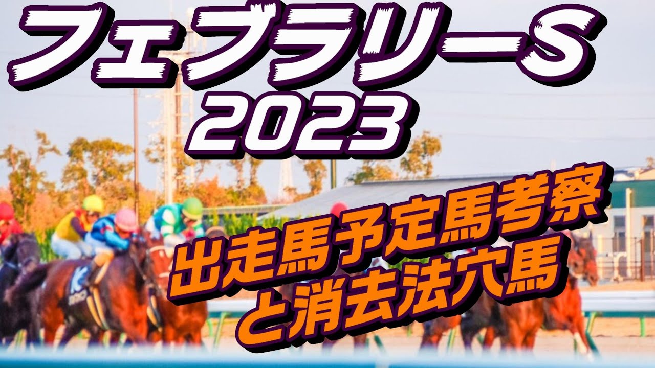 【フェブラリーステークス2023】出走馬予定馬データ分析と消去法予想