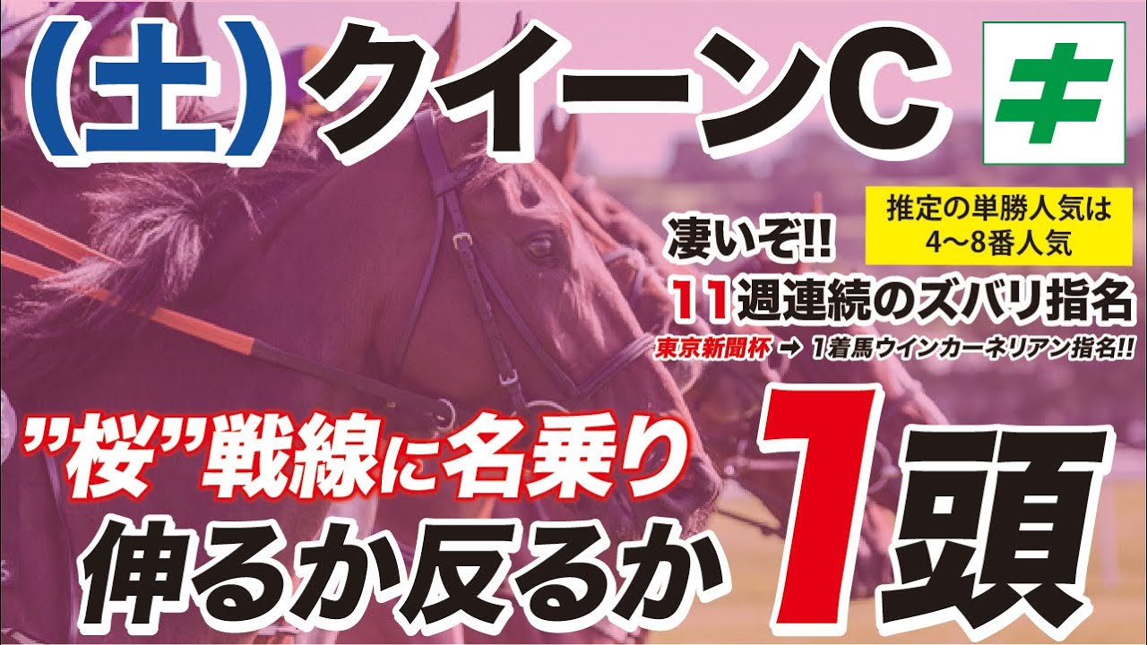 クイーンカップ 2023 【予想】今の東京マイルがベスト中のベスト！桜路線に名乗りを上げる穴馬とは？
