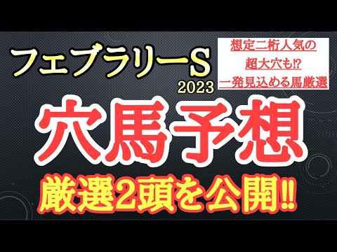 【フェブラリーステークス2023】穴馬予想！低評価を覆して激走見込める2頭を厳選！その馬たちとは！？