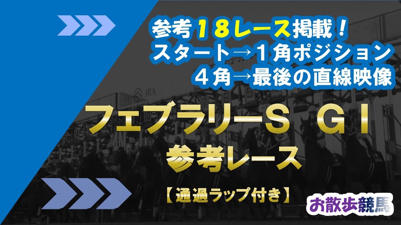 フェブラリーステークス2023  参考レース    砂の王者決定戦！ 厳選18レースを掲載！！