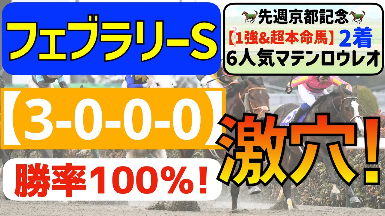 【フェブラリーステークス2023】逆転穴馬は絶好舞台で大躍進のアノ馬！「3-0-0-0」勝率100％が示す追い切り推奨馬に注目！