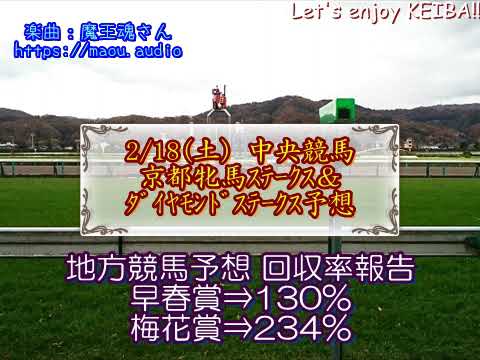 2023中央競馬　ダイヤモンドステークス＆京都牝馬ステークス予想