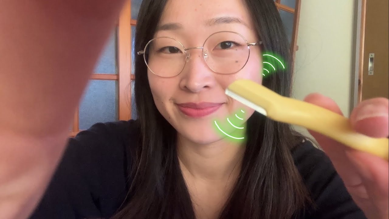 shaving your face ASMR🪒