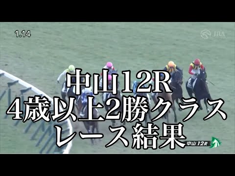 【リクエスト】1/22 中山12R 4歳以上2勝クラス レース結果