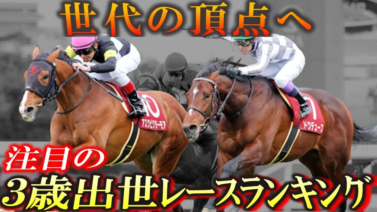 【伝説の始まり】世代の頂点へ！３歳出世レースランキングベスト10を出世馬と共に紹介します！【競馬】【POG】