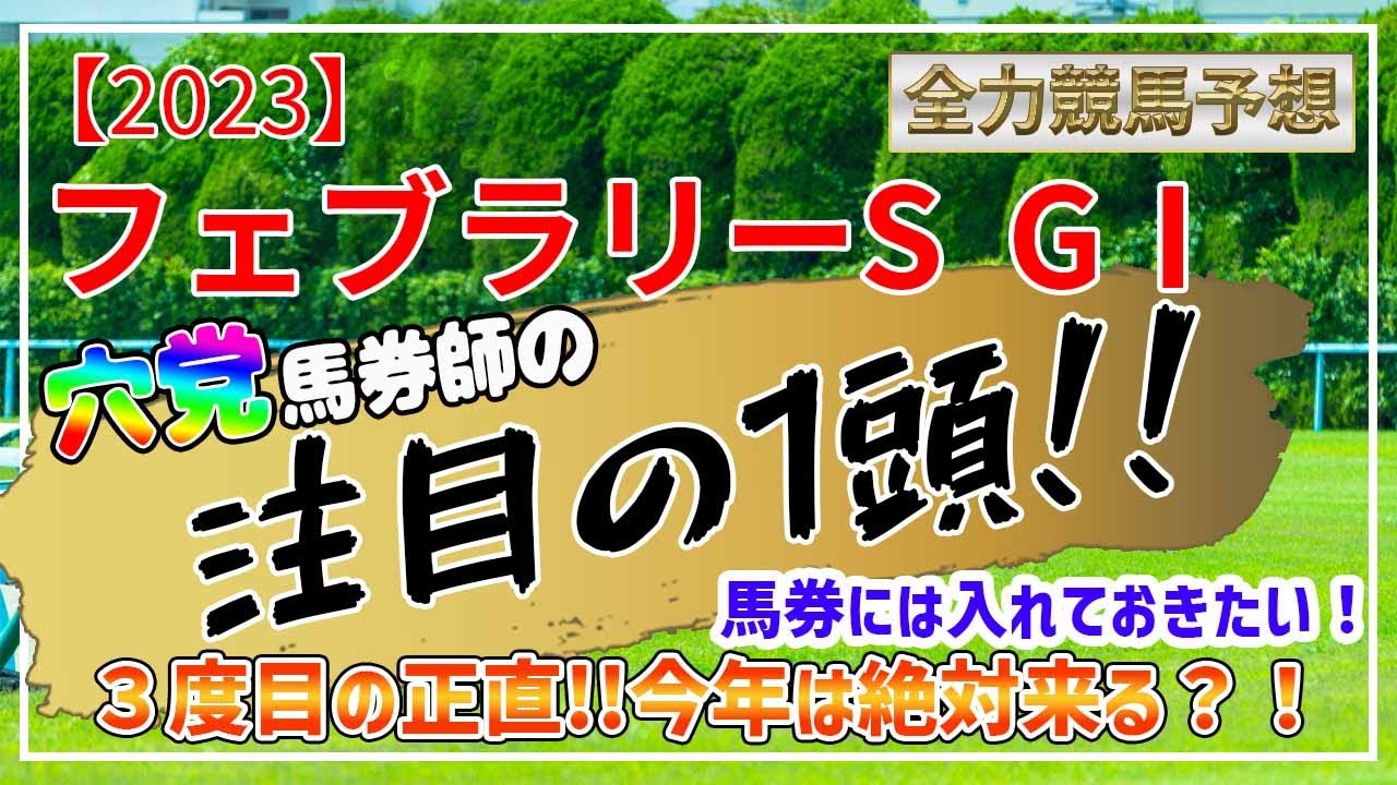 【競馬】【フェブラリーステークス 2023】３度目の正直！！今年は絶対来る？！