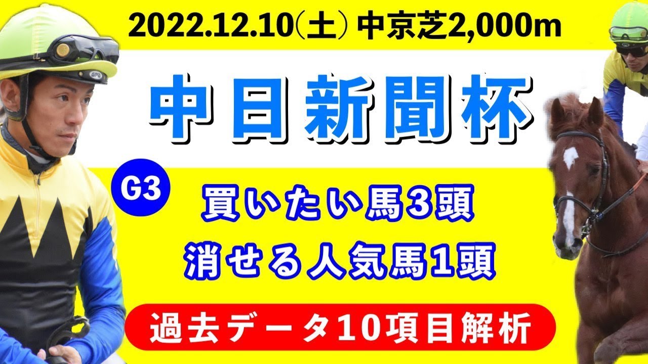 【中日新聞杯2022】過去データ10項目解析!!買いたい馬3頭と消せる人気馬1頭について(競馬予想)