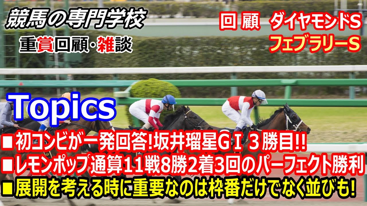 【ダイヤモンドS2023 フェブラリーS2023】回顧･雑談 レモンポップ際立つ強さ