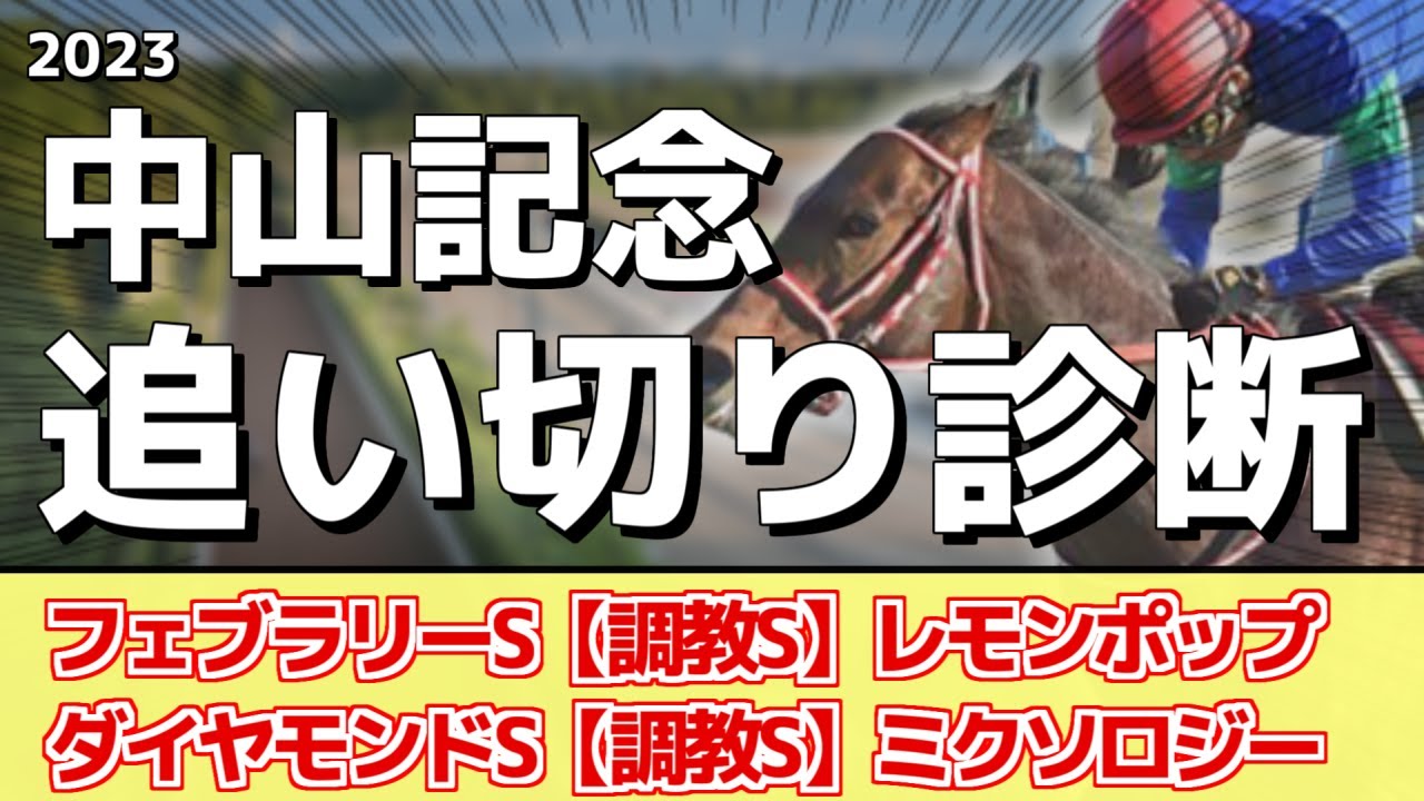 追い切り徹底解説！【中山記念2023】ソーヴァリアント、ダノンザキッドなどの状態はどうか？調教S評価は2頭！