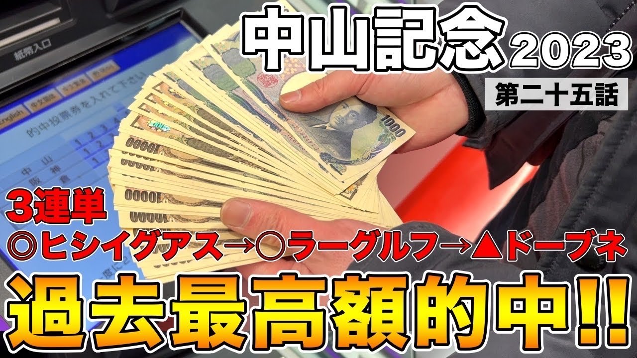 【中山記念2023】（◎ヒシイグアス○ラーグルフ▲ドーブネ）三連単で完璧な大まくり！！！！！【20万ダービーチャレンジ第二十五話】