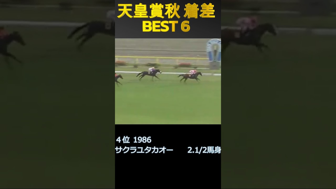 天皇賞秋を圧勝した馬は？着差ランキングBEST6 #shorts