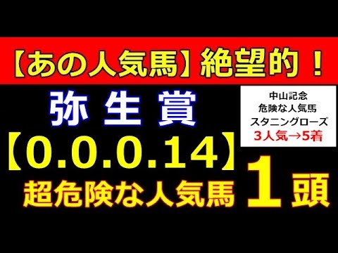 弥生賞 2023 【危険な人気馬 】＆【穴馬】好走パターン