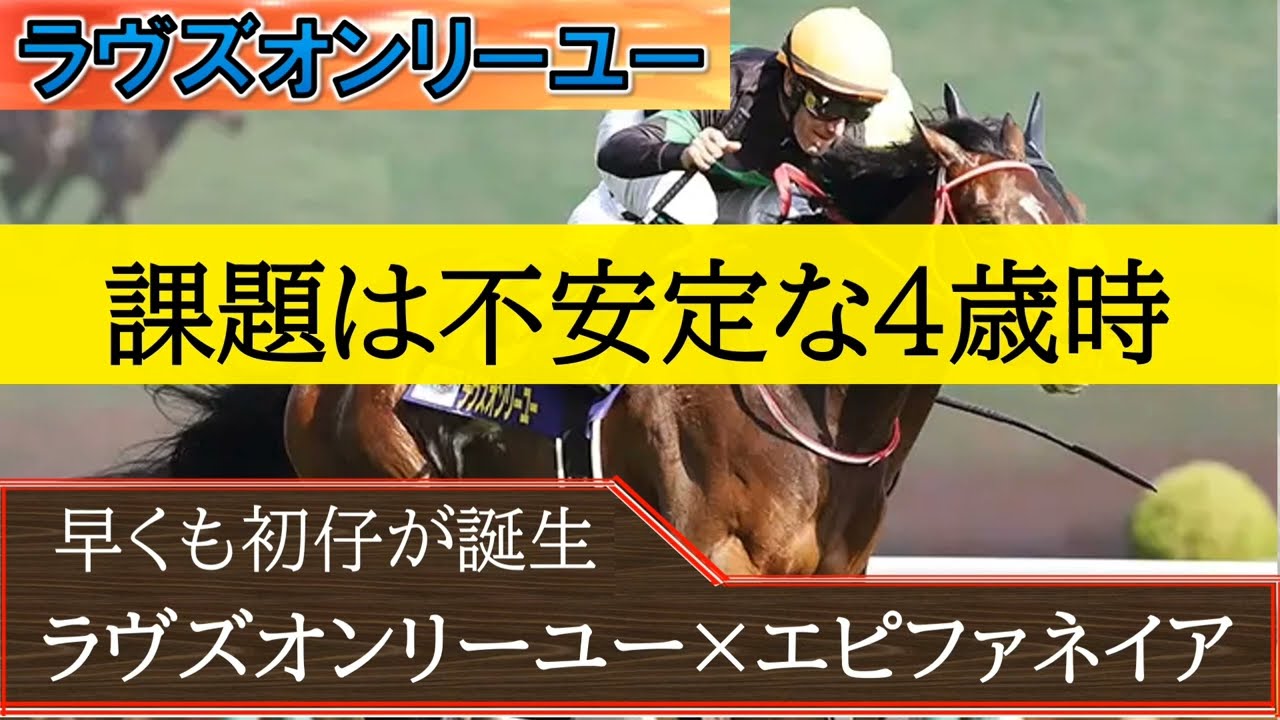 【一口馬主】ダービー馬狙いの血統「ラヴズオンリーユー×エピファネイア」最大の課題は精神的に不安定になる４歳時、矢作調教師の手腕に大期待