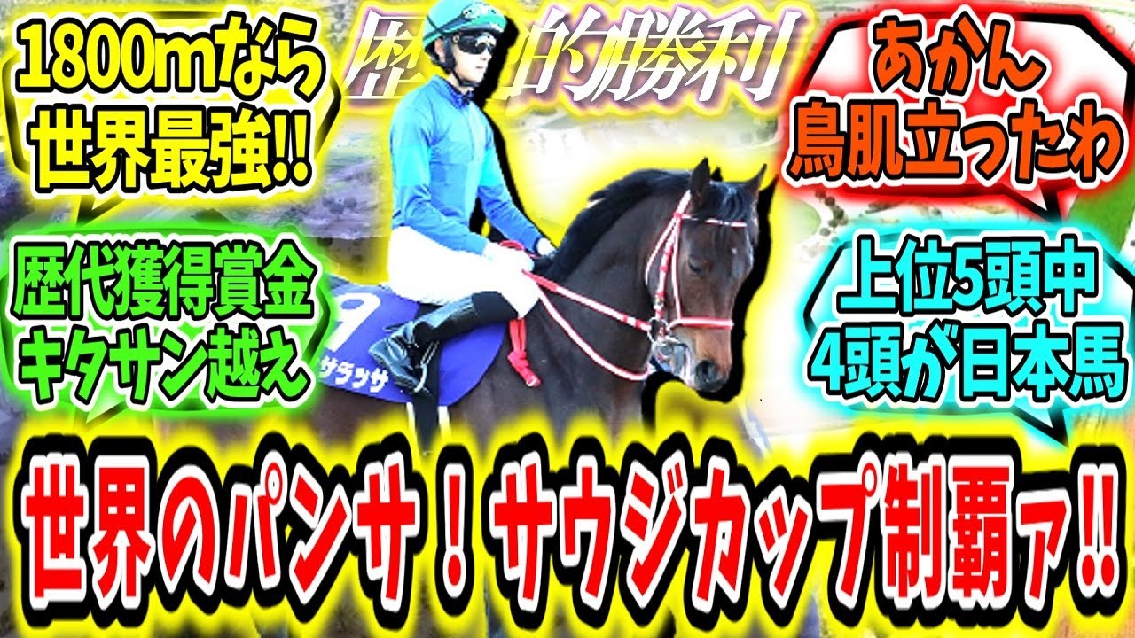 『歴史的勝利‼世界のパンサラッサ‼サウジカップ制覇ァ！』に対するみんなの反応