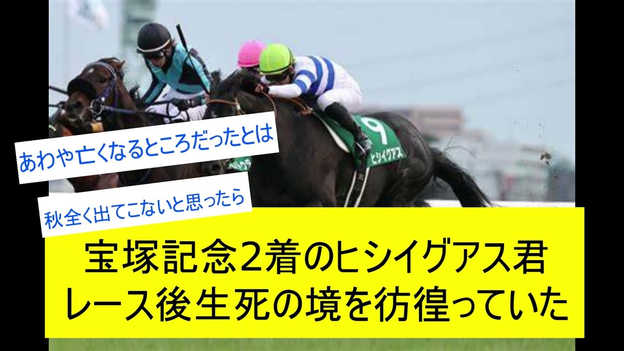 【競馬反応集】ヒシイグアス、熱中症で生死の境を彷徨っていたに対するみんなの反応