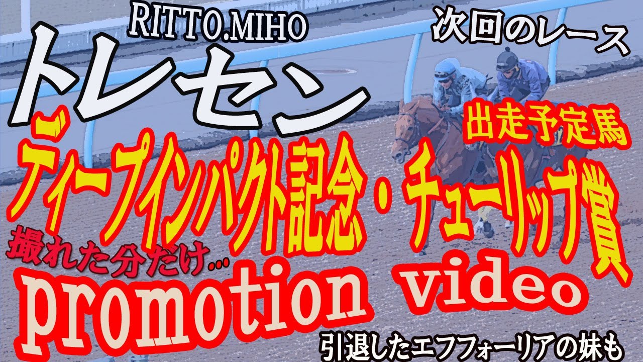 【トレセン】ディープインパクト記念（GⅡ） 皐月賞トライアル／ チューリップ賞（GⅡ）  桜花賞トライアル  出走予定馬　引退したエフフォーリアの妹ペリファーニアも登場