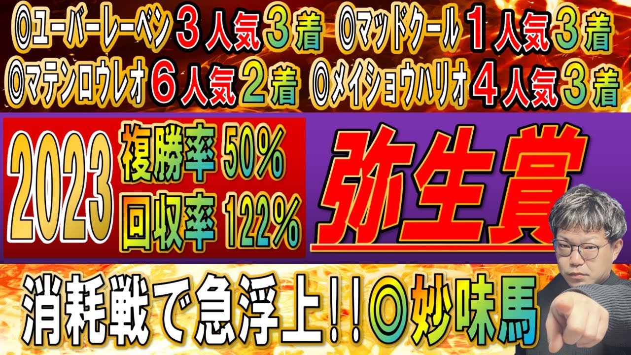 弥生賞2023【予想】トップナイフでもタスティエーラでもない！本命は妙味馬！！この馬の持続力に要注意。レース傾向・好走条件・コース形態を徹底解説！昨年◎アスクビクターモア1着🎯