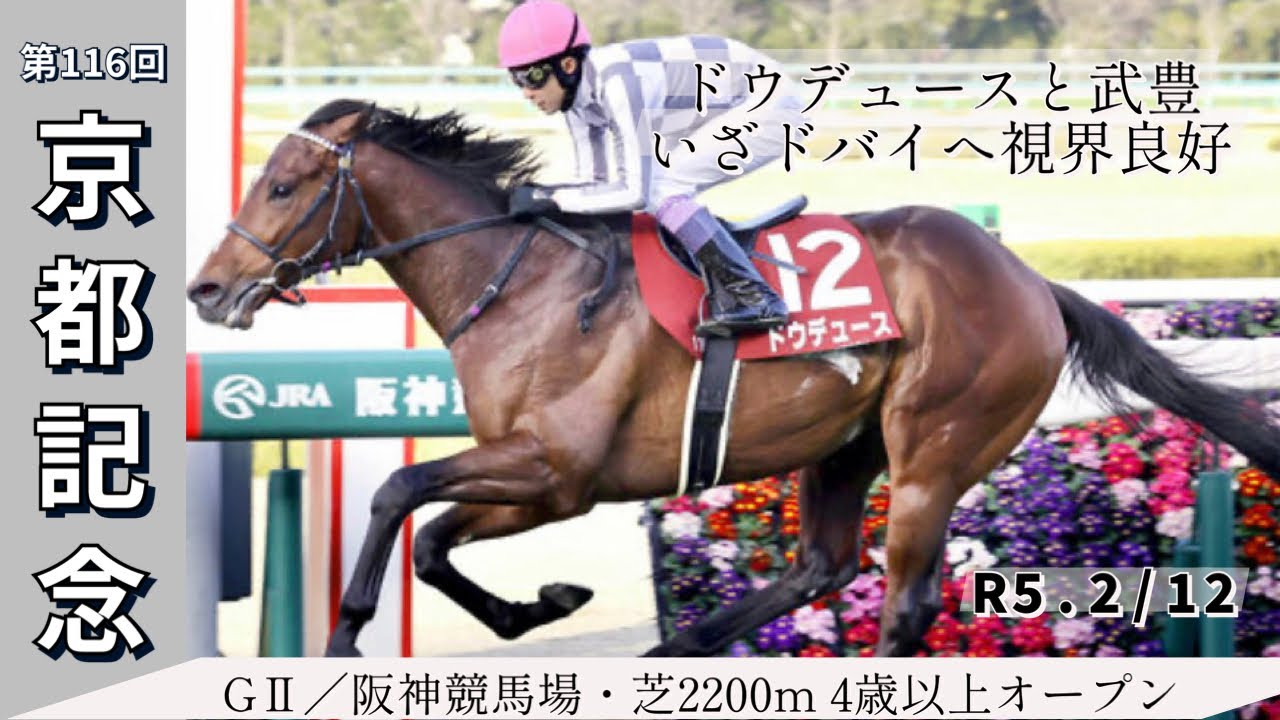 【第116回 農林水産省賞典 京都記念】R5.2/12 （GⅡ／阪神・芝2200m ﾗｼﾞｵ実況版）#ドウデュース ドバイ遠征に向けて視界良好！#エフフォーリア 無念の競走中止…