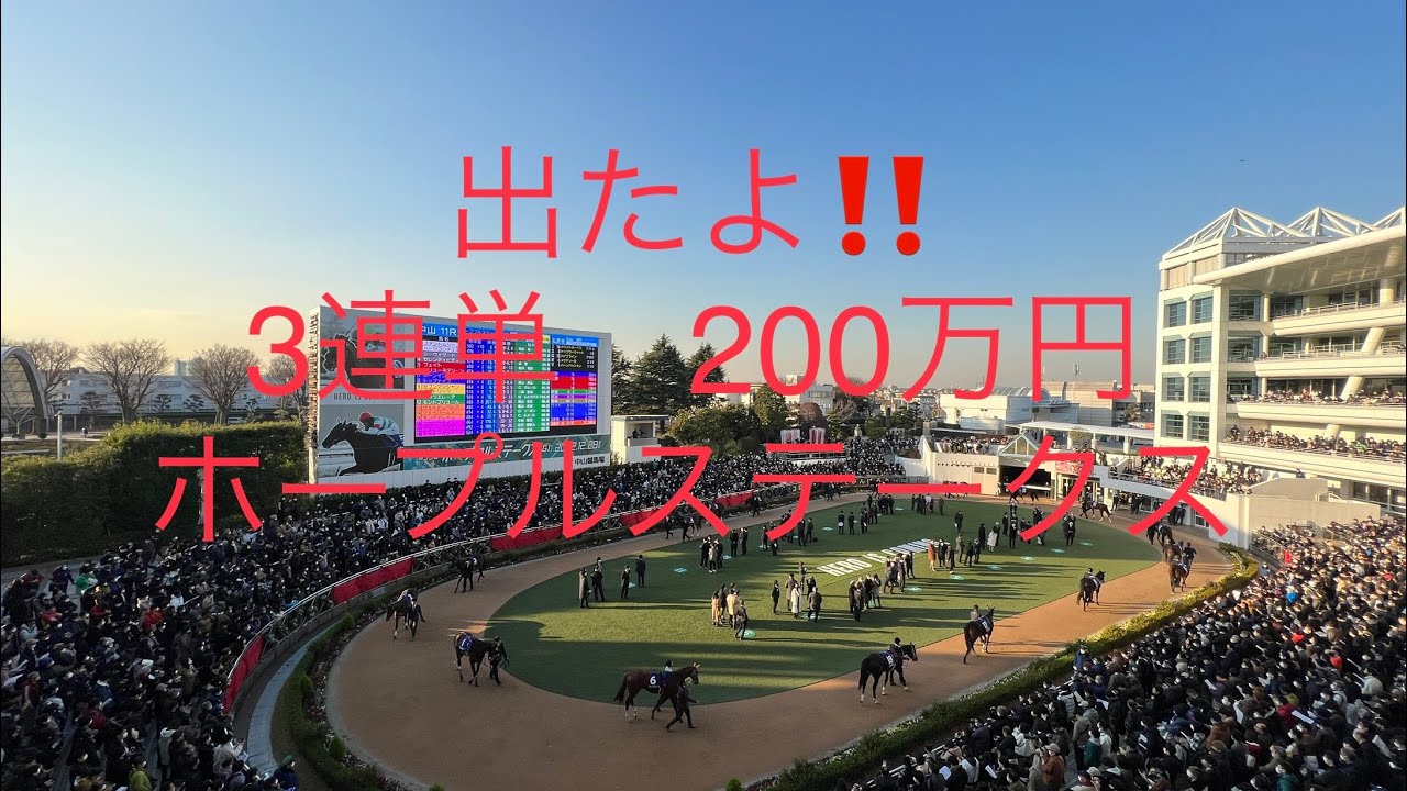 ホープルステークス　3連単 200万円オーバー