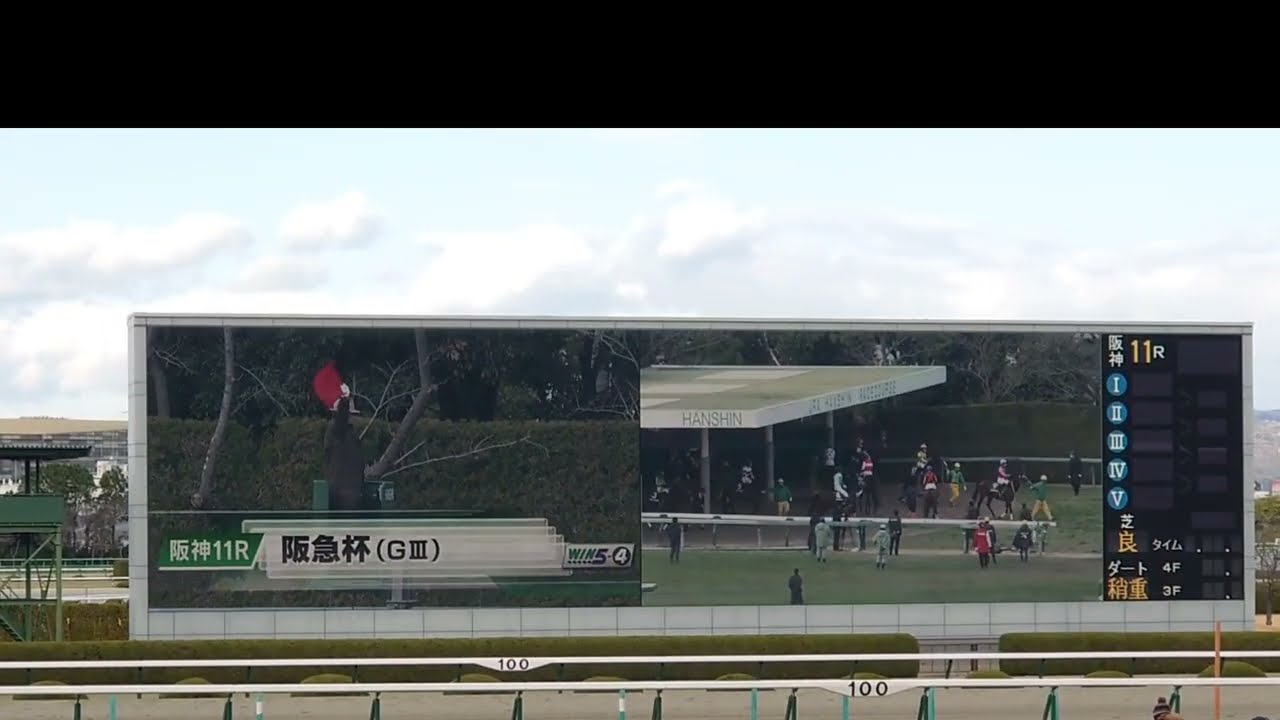 【鉄道社杯限定 関西編】重賞ファンファーレ時CG（ターフビジョン付近風景）※再編集してup