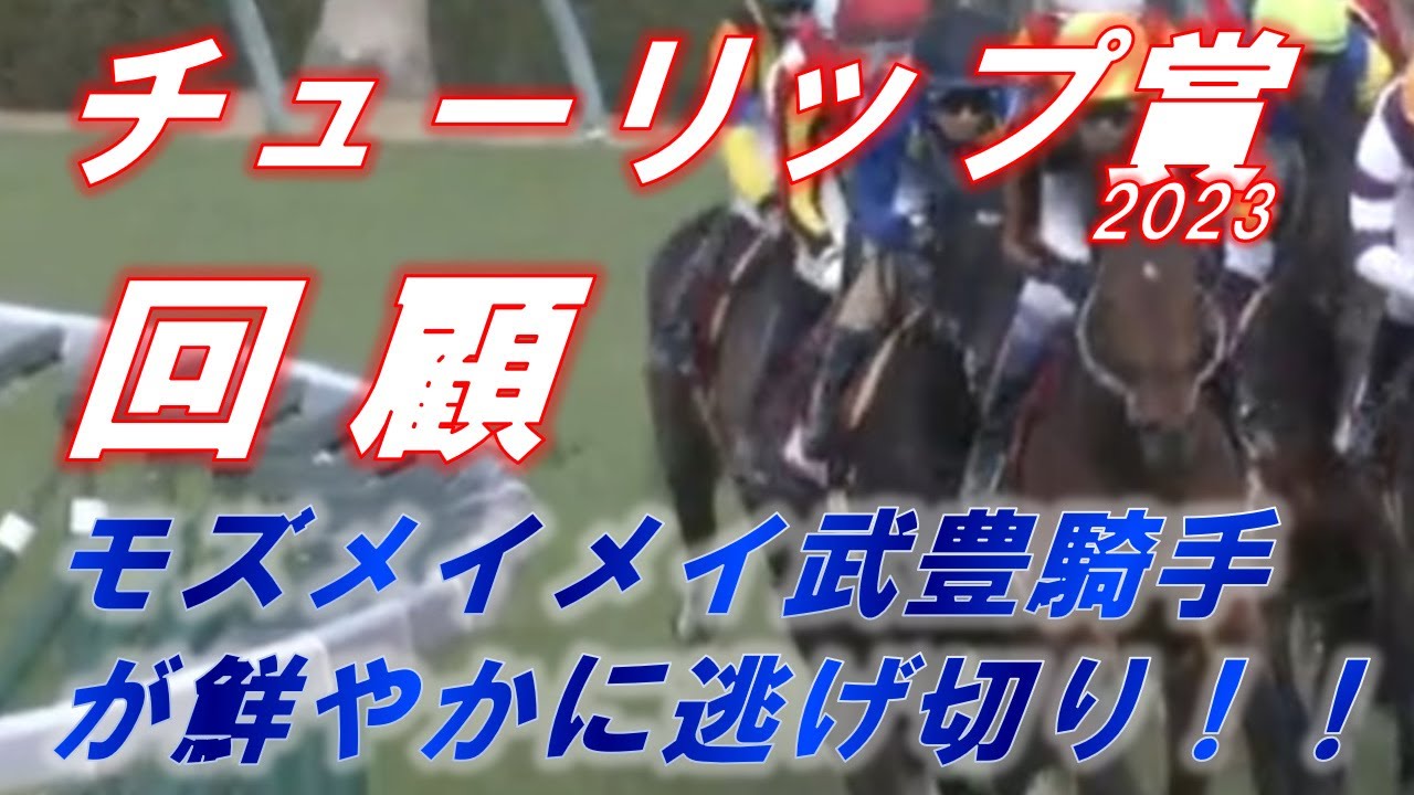 チューリップ賞2023　回顧　武豊モズメイメイが逃げ切り勝ち！！　桜花賞期待度は！？　元馬術選手のコラム【競馬】