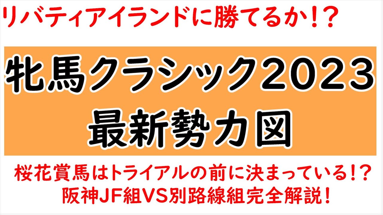 チューリップ賞の前に！牝馬クラシック2023最新勢力図！リバティアイランドに対抗できる馬はいるのか？【3歳牝馬クラシック2023】