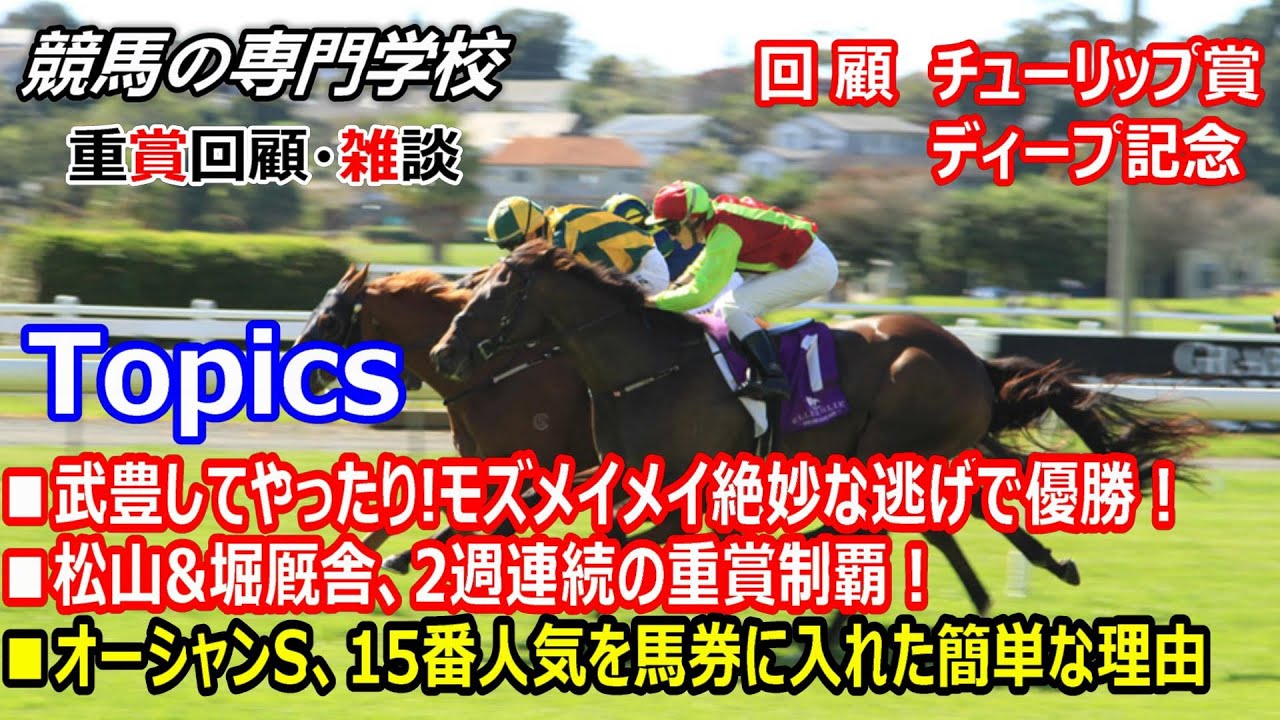 【チューリップ賞2023 弥生賞ディープ記念2023】回顧･雑談 オーシャンS 15番人気を馬券に入れた簡単な理由