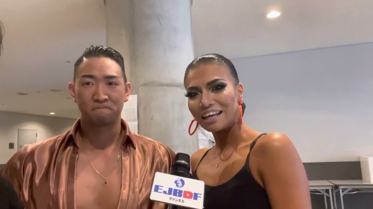 スーパージャパンカップ2023　全日本選抜プロラテン　本日の意気込み　森田 銀河・小和田 愛子 組インタビュー