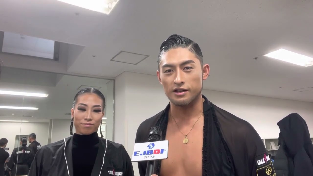 スーパージャパンカップ2023　全日本選抜プロラテン　本日の意気込み　野村 直人・山﨑 かりん　組インタビュー