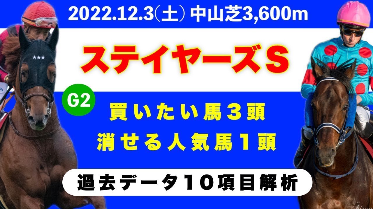 【ステイヤーズステークス2022】過去データ10項目解析!!買いたい馬3頭と消せる人気馬1頭について(競馬予想)