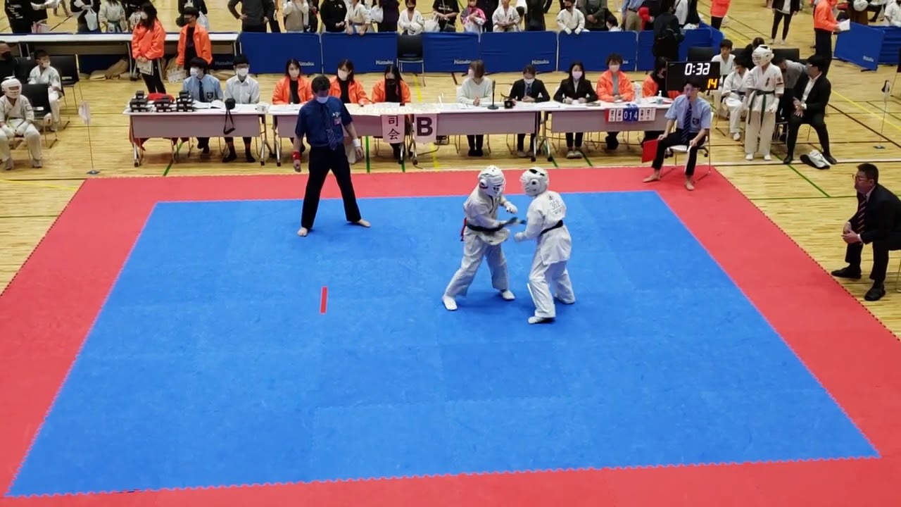 狩野惺士　1回戦❗優勢勝ち❗第24回ジャパンカップジュニア空手道選手権大会　小学4年男子上級33kg以上