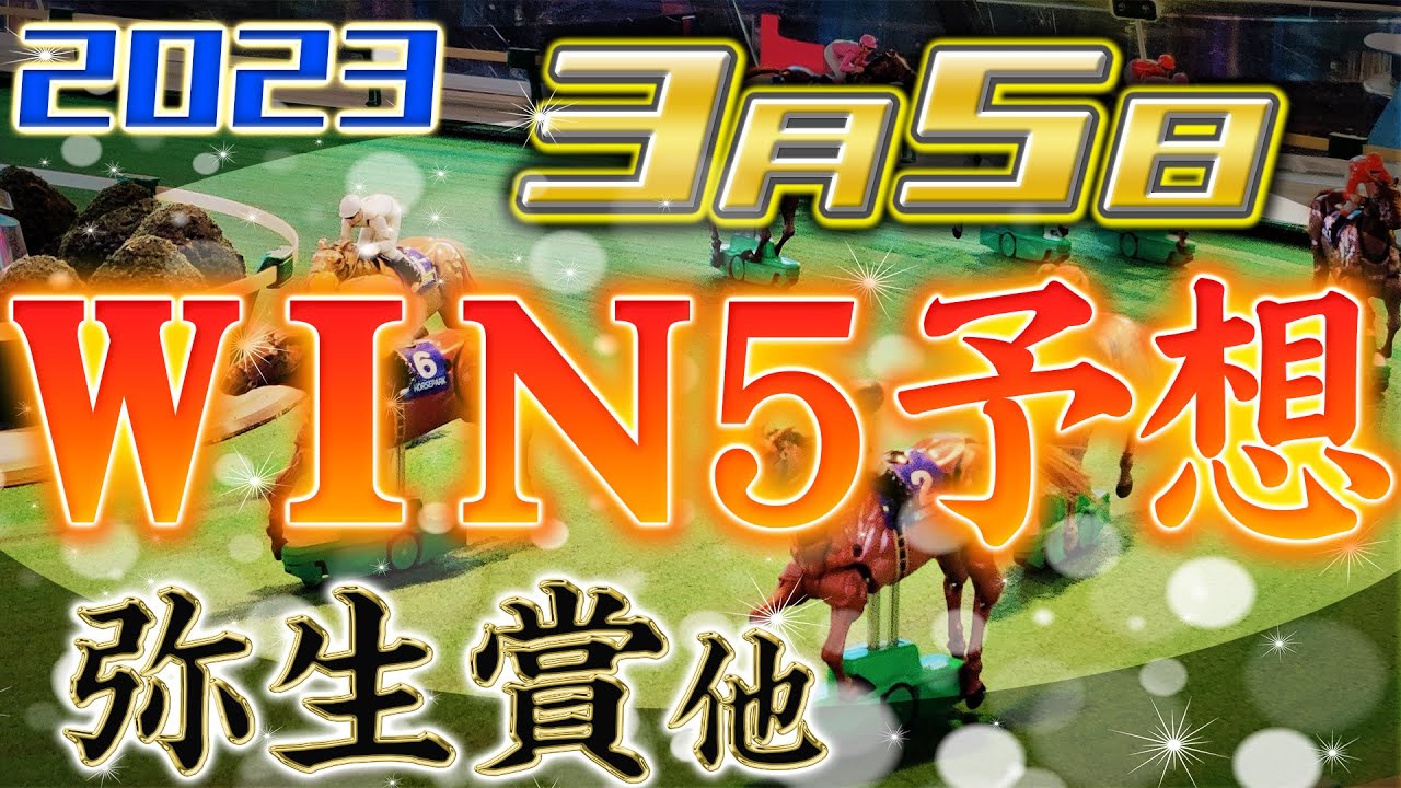 3月5日・WIN5予想！湾岸S・戎橋S・総武S・大阪城S・弥生賞ディープインパクト記念