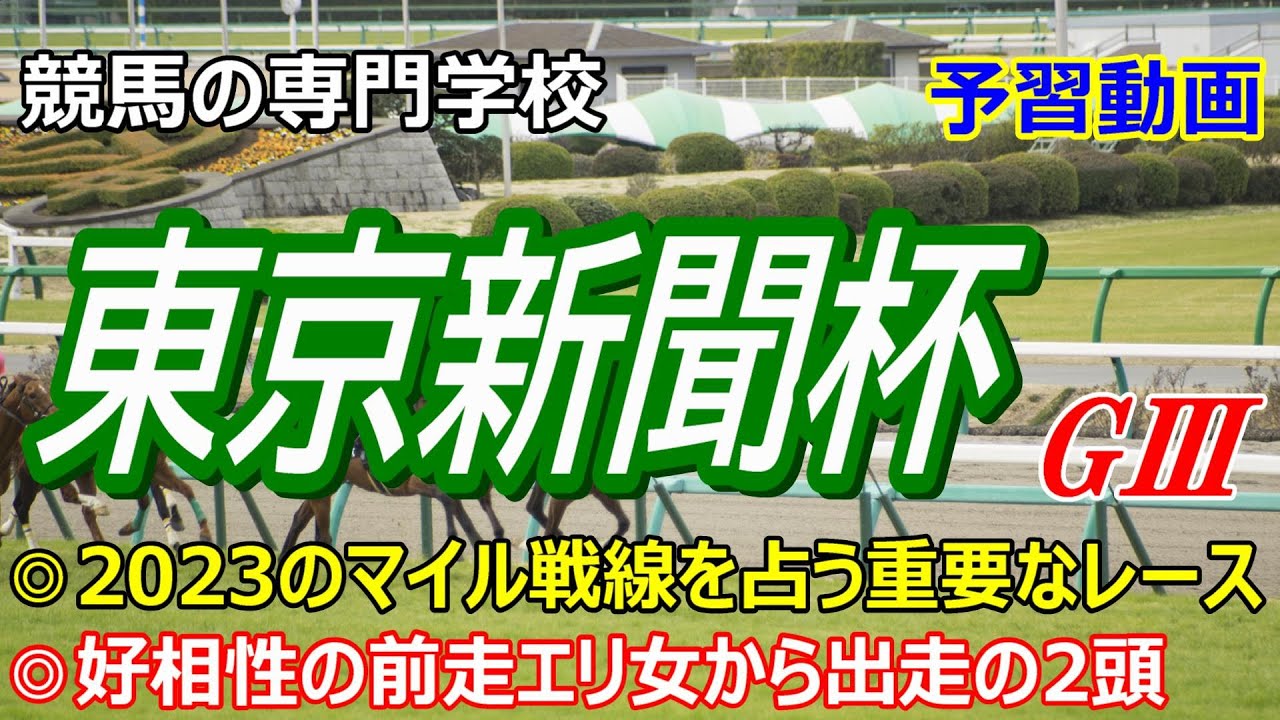 【東京新聞杯2023】予習動画 好走の多いローテーションと脚質