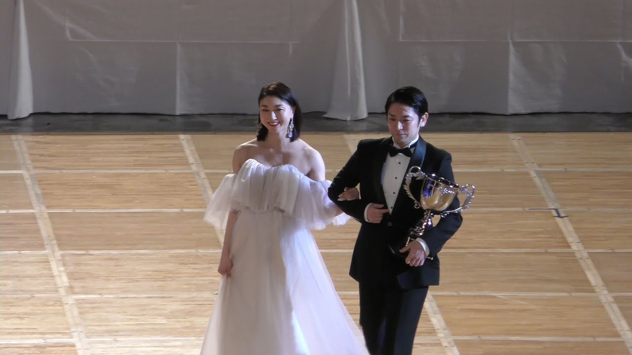 2023スーパージャパンカップダンス　前年度チャンピオン増田大介　塚田真美　優勝杯返還　選手宣誓　4K