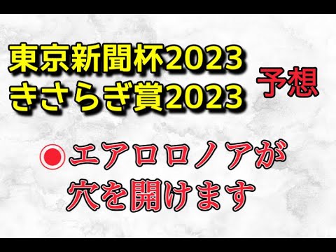 東京新聞杯2023予想、きさらぎ賞2023予想　◎エアロロノアが穴を開けます【競馬予想】