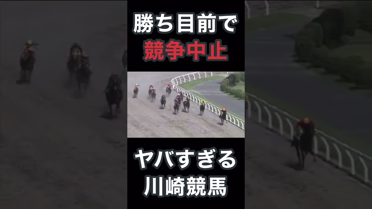 勝ち目前で競争中止ヤバすぎる川崎競馬