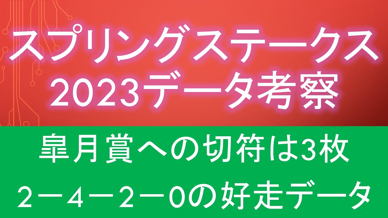 【スプリングステークス2023】データ考察